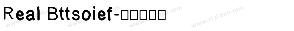 Real Bttsoief字体转换